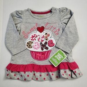 Cupcake Long Sleeve Baby Top 12 Months